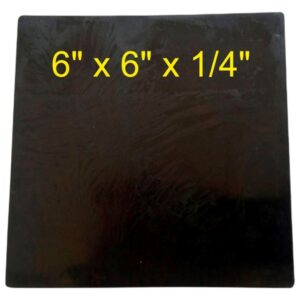 Rubber Pad 6"X6"X 1/4" Thick