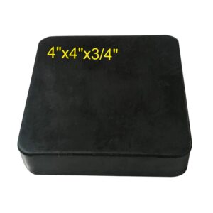 Rubber Block 4" X 4" X 1"