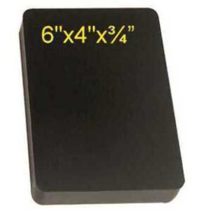 Rubber Block 6" X 4" X 3/4"