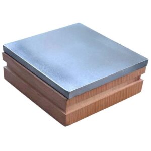 Steel Plate With Wooden Base 3"X3"X6Mm