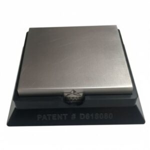 4"X4"X3/4" Plate With Taper Rubber Base