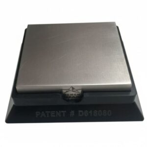 4"X4"X3/4" Plate With Taper Rubber Base