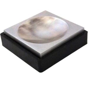 Concave Steel Bench Block with Rubber Base