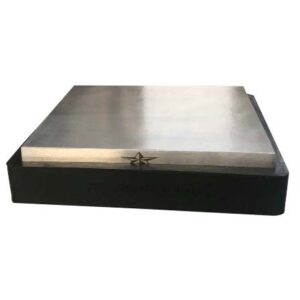 Steel Plate 6"X6"X3/4" With Rubber Base