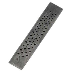 8" X 1¼" Draw Plat Heart/Rect/Hexo/Tear