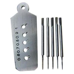 Screw Plate With 5 Taps 0.6 To 1Mm