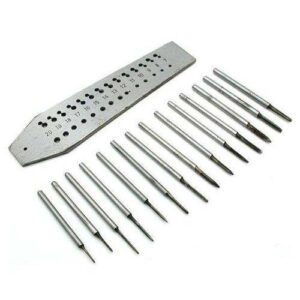 14-Dies Screw Plate W/Taps (0.7Mm To 2Mm)