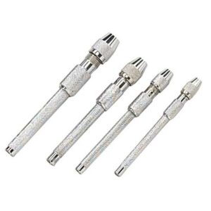 4-Pc Pin Vise Set (0-4.8Mm) Nickle Plated
