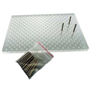 Acrelic Bur Stand 326 Hole 100 X 150 X 6Mm With 25 Pin 2Mm