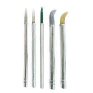 5-Pcs/Set Agate Burnisher