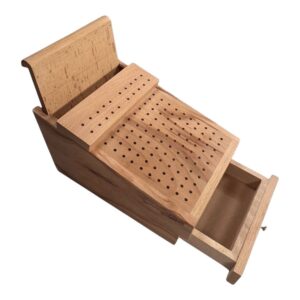 Wooden Bur and Plier Organizer with Drawer