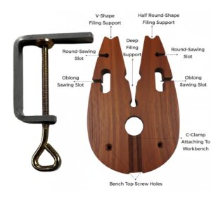 Jewelers Bench Pin with Clamp