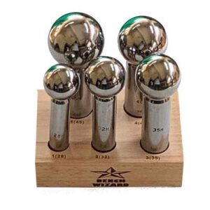 5-Pc Dapping Punch Set W/Stand