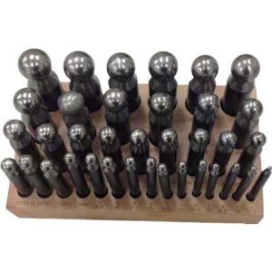 36-Pc Doming Punch Set W/ Wood