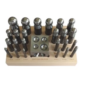 26-Pc Dapping Punches And Block With Stand