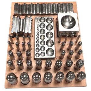 41-Pc Jumbo Dapping Punch Set With Wooden Stand
