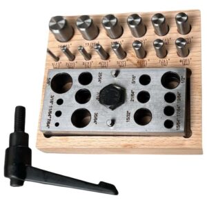 14-Pc Disc Cutter Set (7/64" To 5/8") With Handle