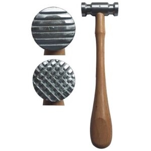 1-1/8” Texture Hammer Checks & Stripe Dual Face