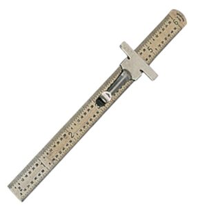 6" Pocket Scale With Clip Back Conversion Table