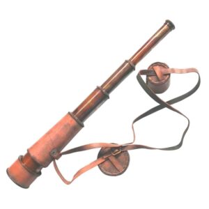 18" Telescope With Leather Shattered