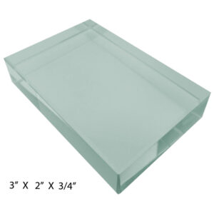 Glass Slab Rectangle 3"