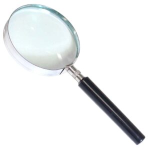 Glass Magnifier With Black Plastic Handle