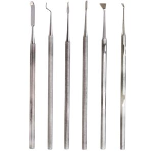 6-Pc  Wax Scraper Set Single Ended 5-1/4"