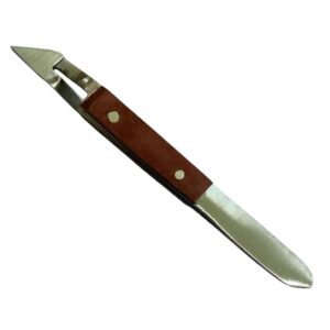 3.5" Cross Lock Fibergrip Short Head Tweezers